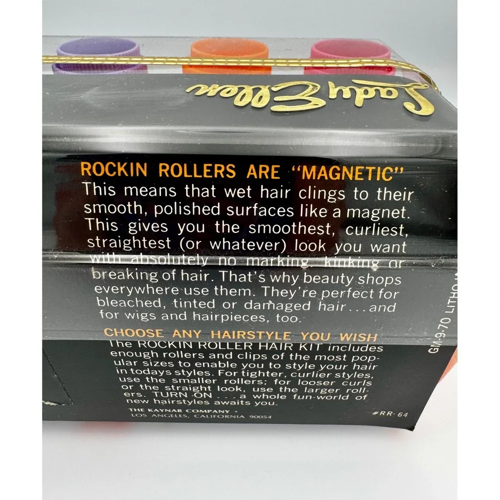 Vintage 60s Lady Ellen Rockin Roller Deluxe Hair Kit New Old Stock NIP Mod Prop